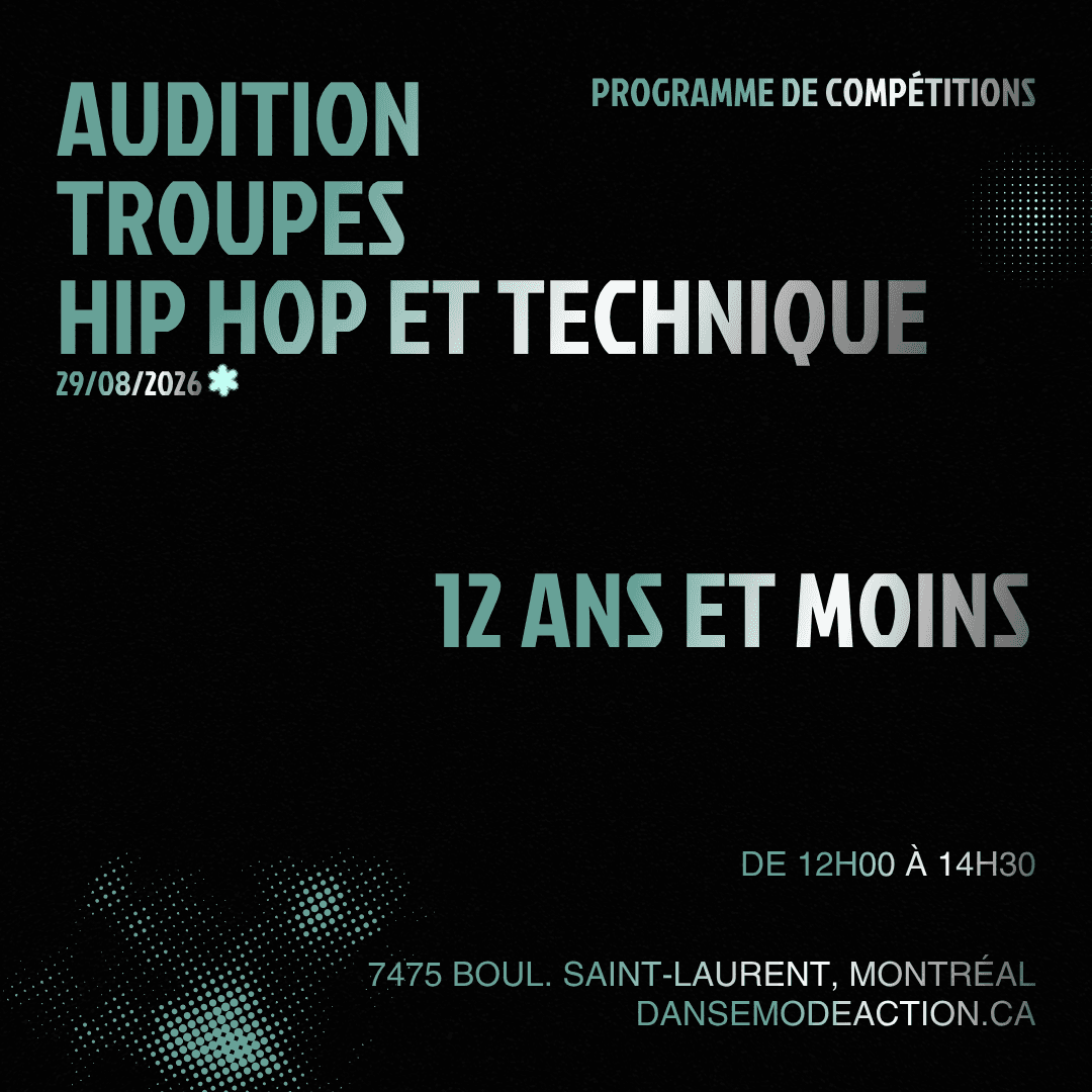 Audition Troupes 12 ans et moins