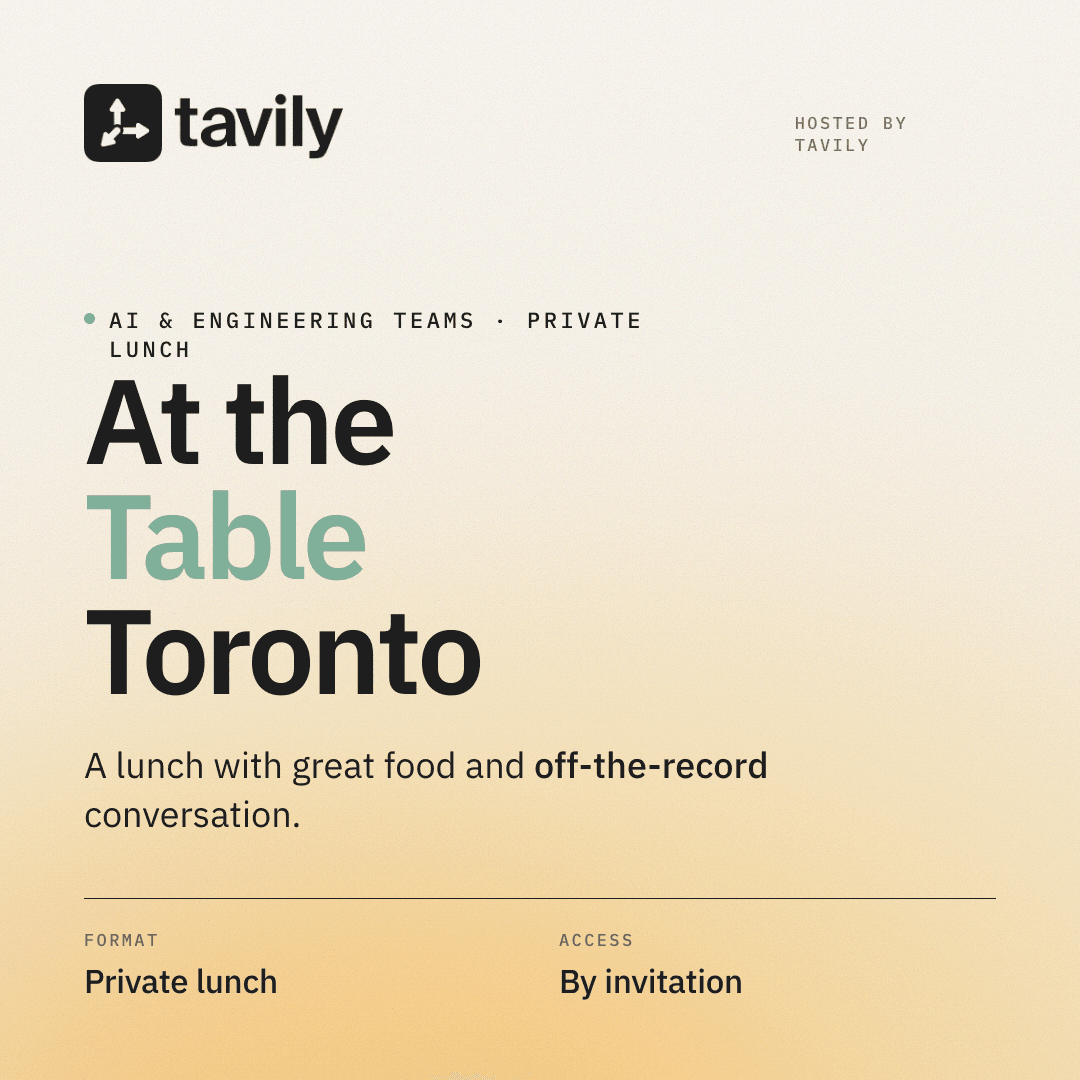 At the Table: A Tavily Lunch