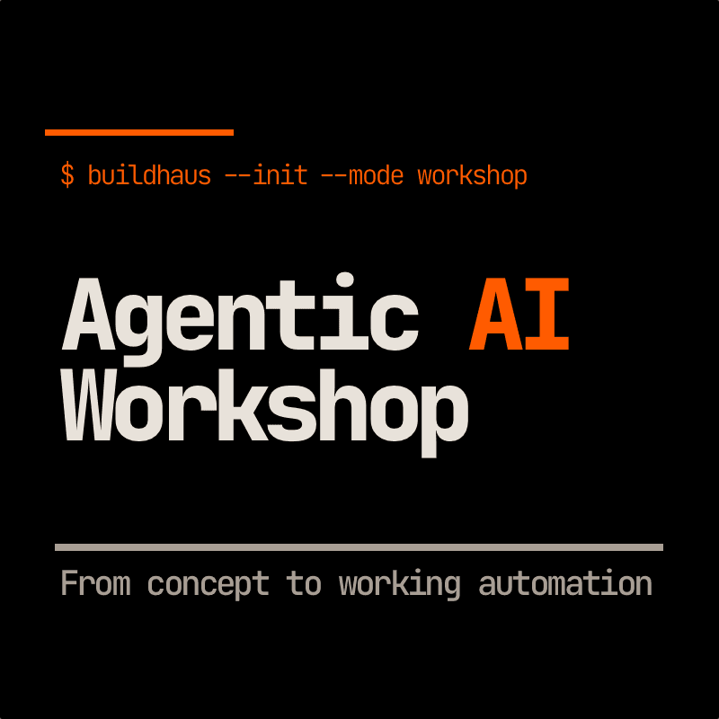 Agentic AI Workshop: From concept to working automation