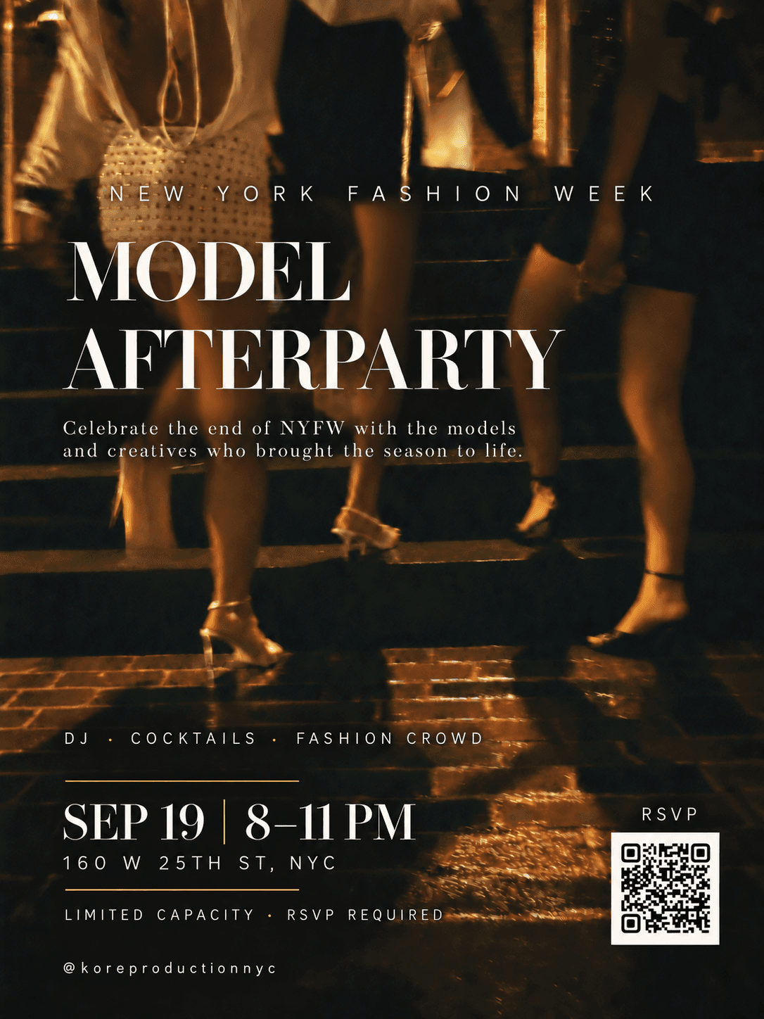 NEW YORK FASHION WEEK MODEL AFTERPARTY