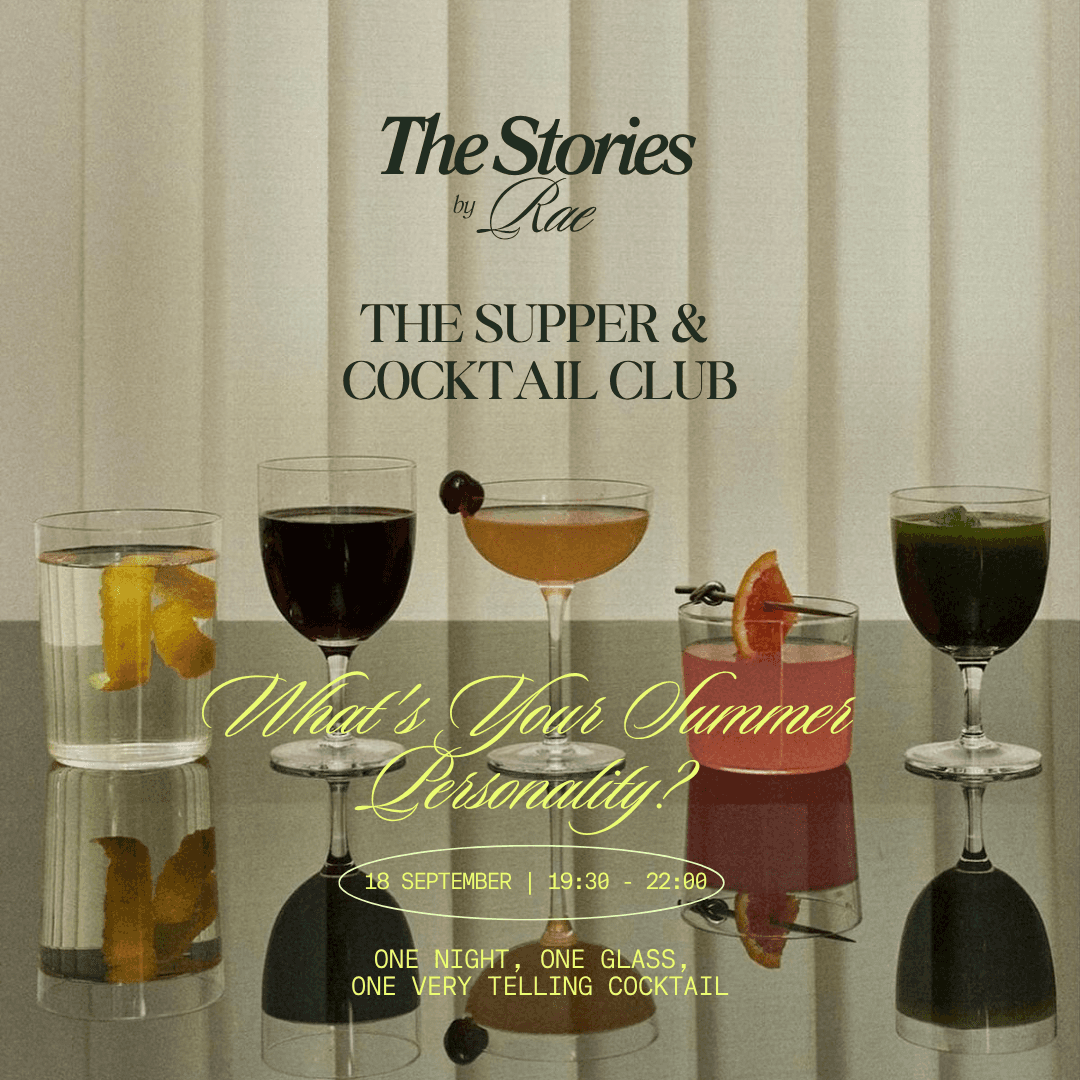 Cocktail Club: What was Your Summer Personality? | Workshop & Intimate Gathering | The Stories by Rae