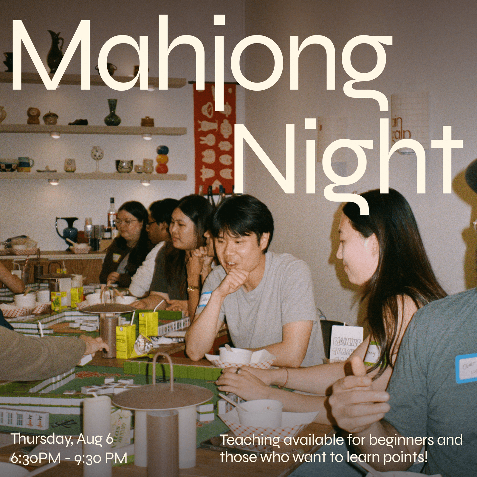 Mahjong Night (Beginner friendly!)