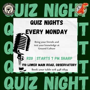 Quiz Nights at Ground Culture