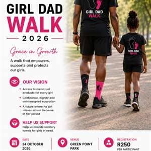 Girl Dad walk
