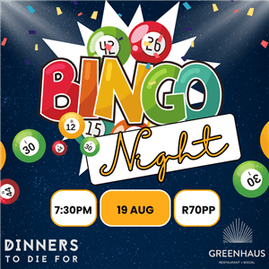Bingo Night at Greenhaus Sunningdale