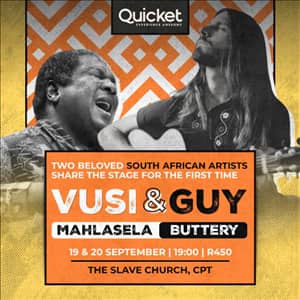 Vusi Mahlasela & Guy Buttery live at The Slave Church, CPT