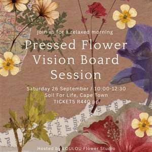 Pressed Flower Vision Board Session