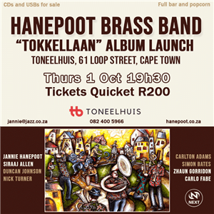 Hanepoot Brass Band album "Tokkellaan" launch