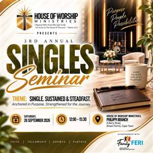House of Worship Ministries - Singles Seminar 2026