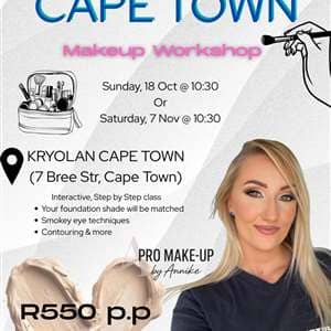 Cape Town - Make-Up Workshop (Saturday 7 Nov)