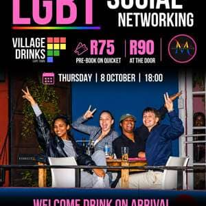 LGBT Social Networking - Cape Town - Thursday 8 October at Cafe Manhattans