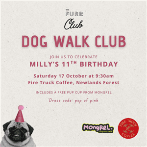 FURR Club Dog Walk: Milly's 11th Birthday