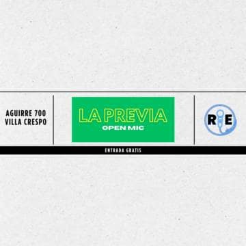 LA PREVIA | Open mic de Stand Up