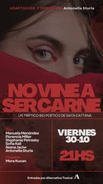 No vine a ser carne