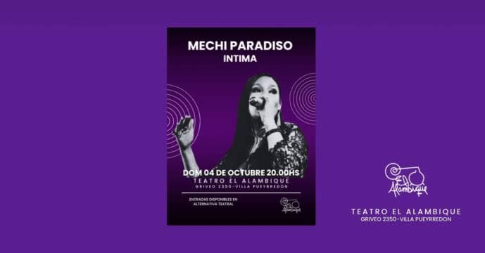 "Mechi Paradiso y su banda Presentan "Íntima"