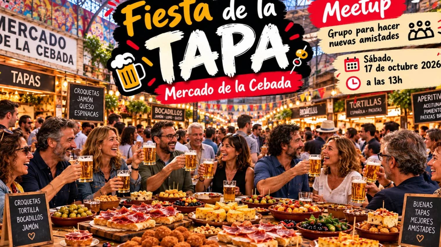 FIESTA DE LA TAPA EN MERCADO DE LA CEBADA
