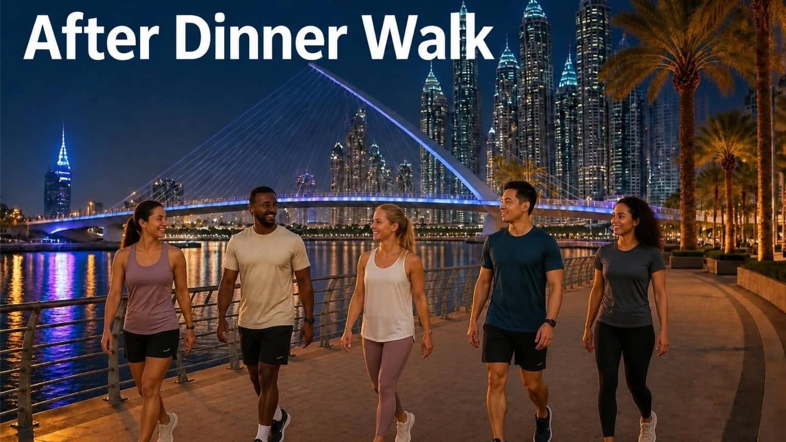 After dinner walk (4 bridges)