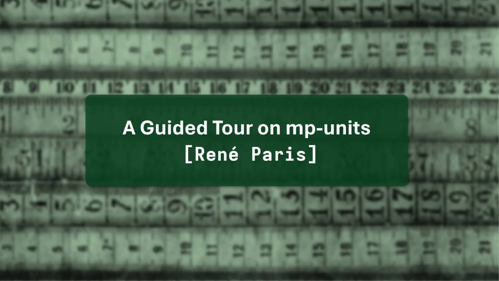 A Guided Tour on mp-units