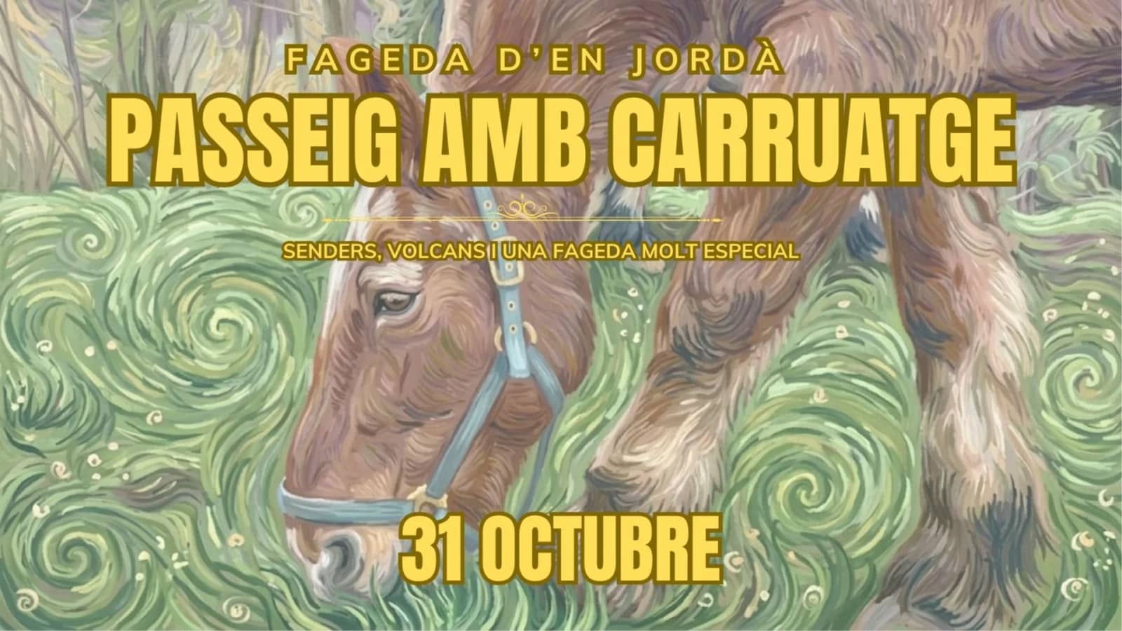 PASSEIG AMB CARRUATGE: SENDERS, VOLCANS I UNA FAGEDA MOLT ESPECIAL