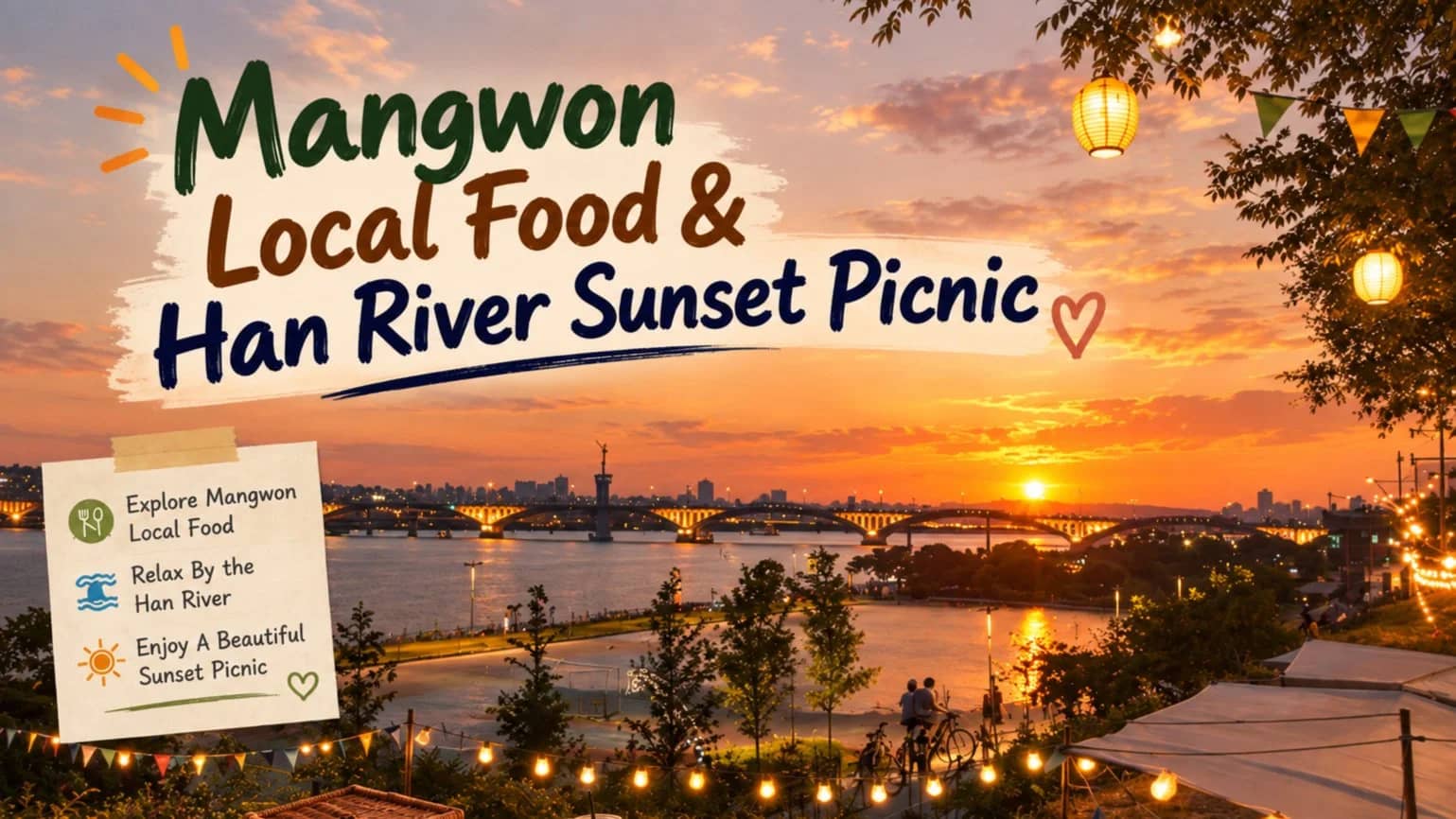 10/10 Mangwon Local Food & Han River Sunset Picnic