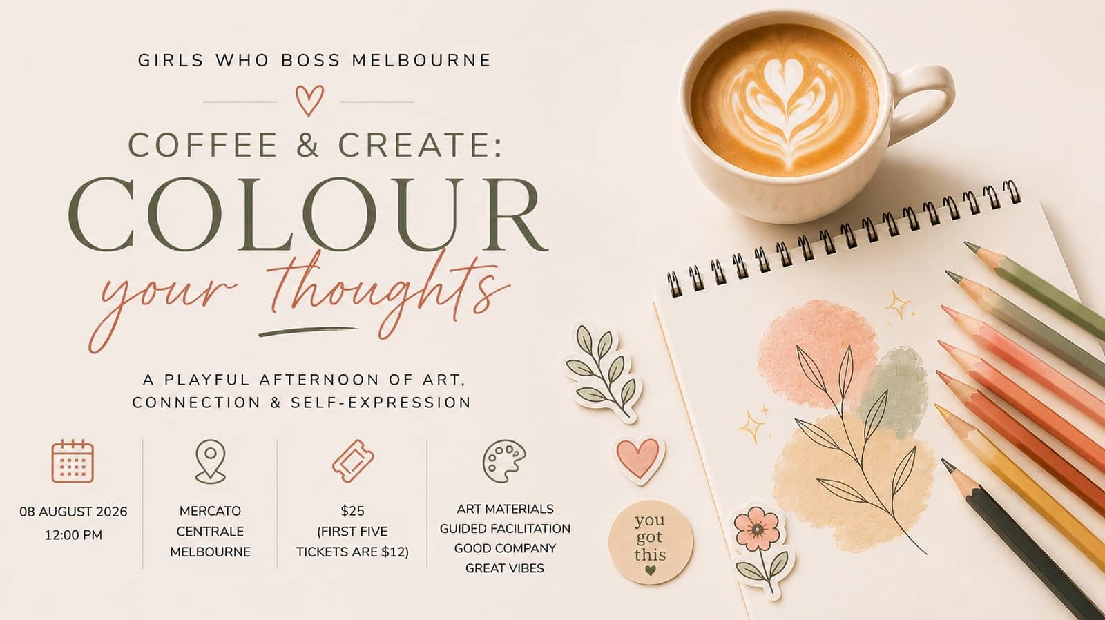Coffee & Create: Colour your thoughts