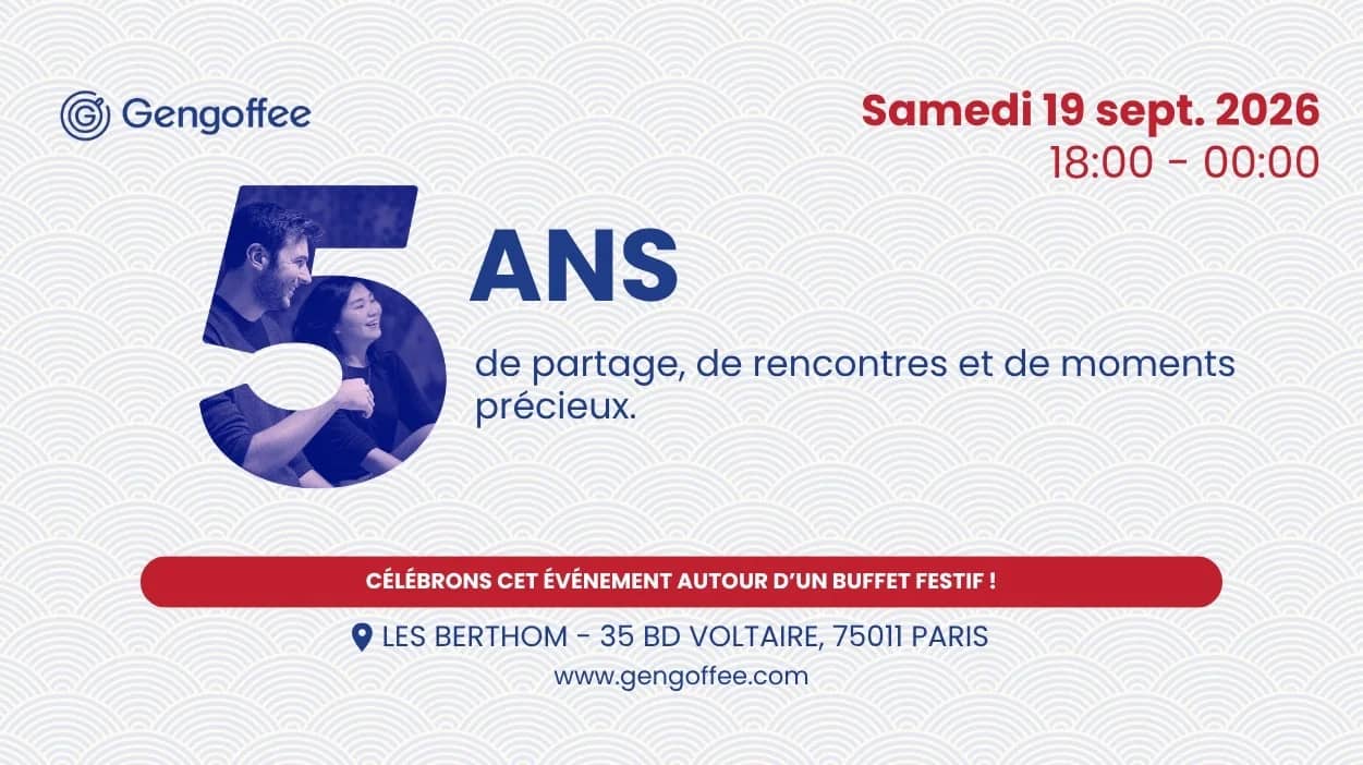Gengoffee - 5ème anniversaire - Événement festif avec buffet et boisson !