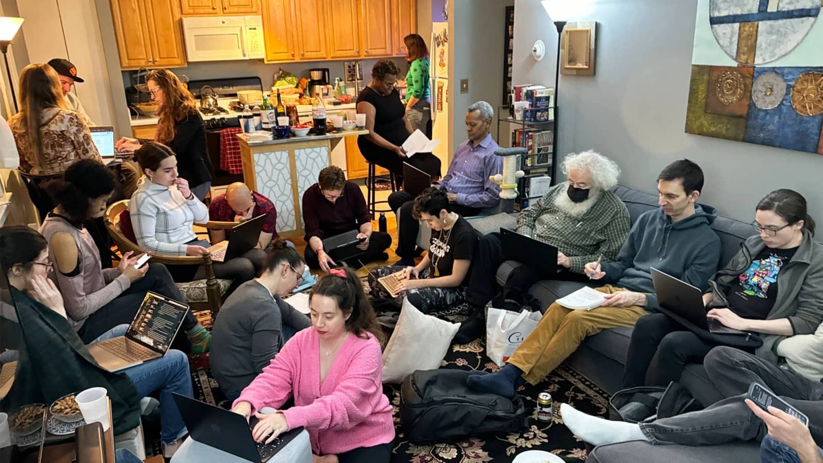 Writing Group Meeting in Harlem