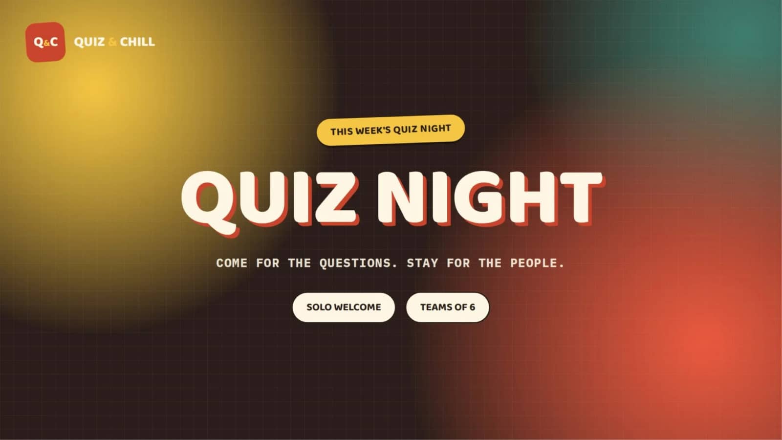 Wing It Thursdays - Quiz Night