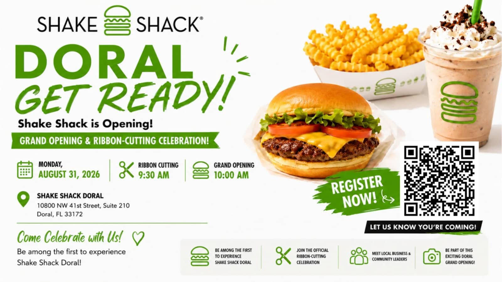 Shake Shack Doral Grand Opening & Ribbon-Cutting Celebration!