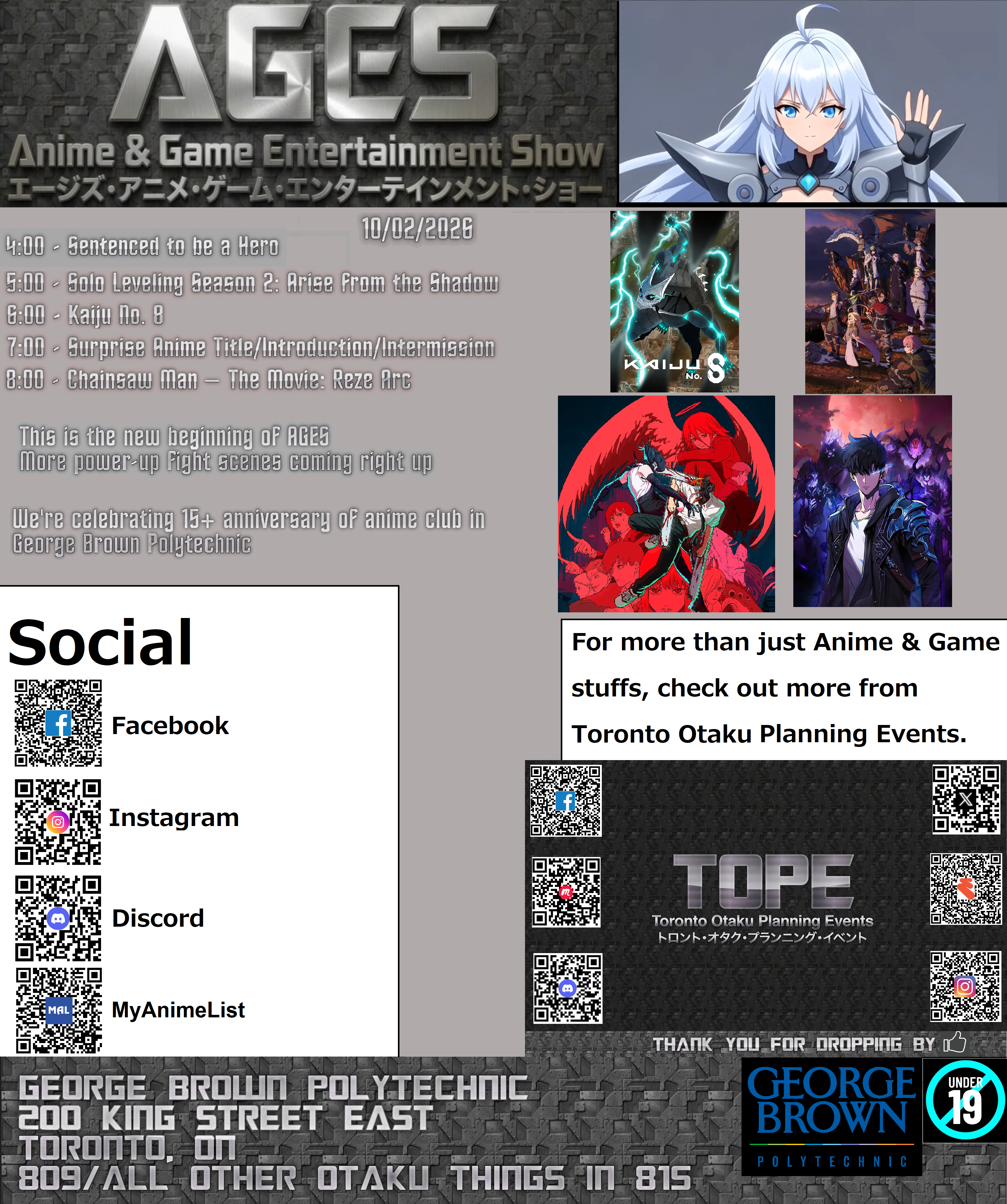 TOPE's 11th AGES Meeting
