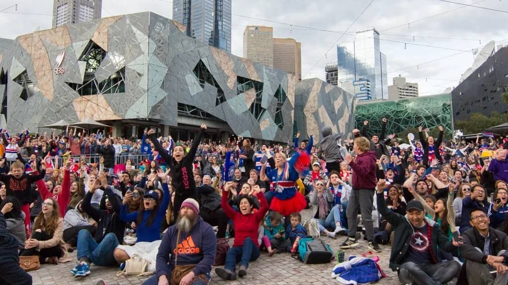 Lunch at Southgate/watch AFL Grand Final at Fed Square with Christian Gatherings