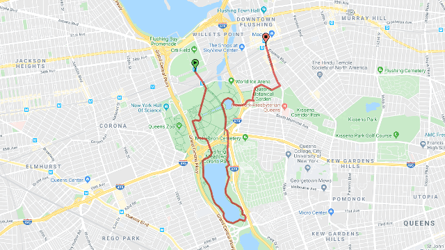 5.5 Mile Flushing Meadows Hike
