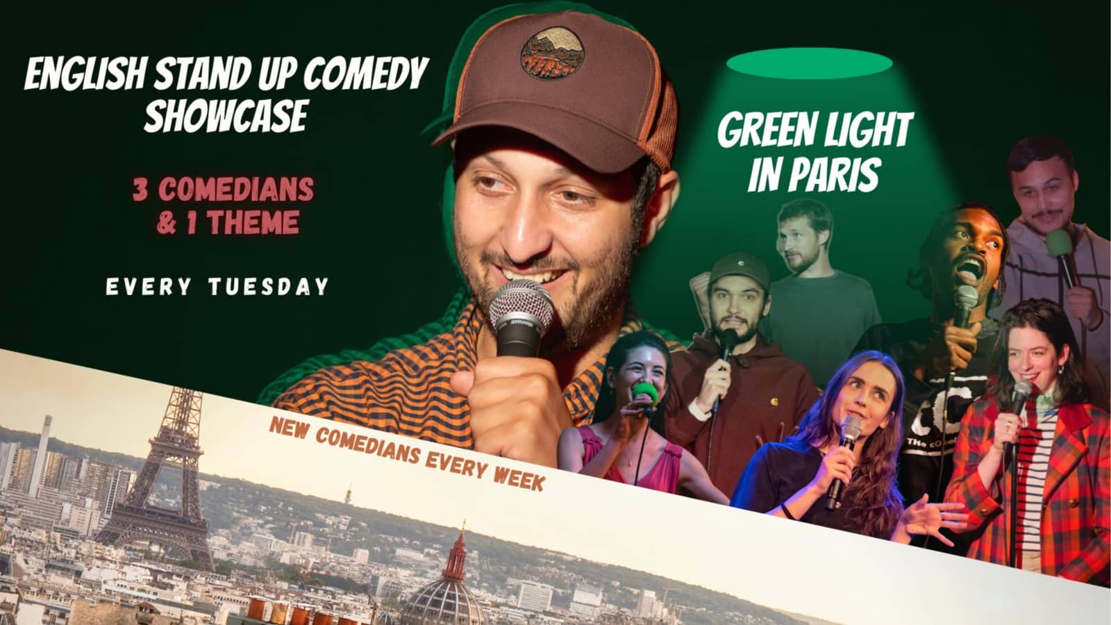 Comedy in English : Green Light in Paris