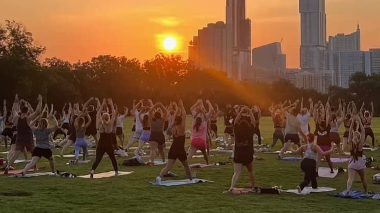 RSVP through Sweatpals: Morning Ritual: Zilker Yoga + Barton Dip