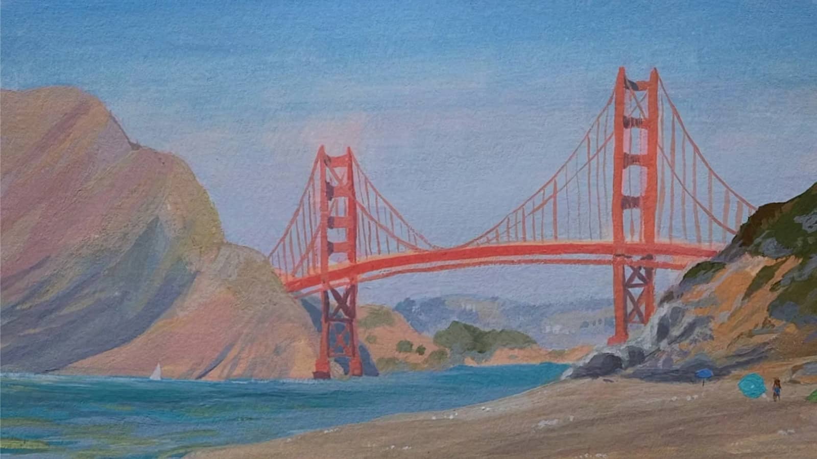 SF Plein Air Painting - Baker Beach Party!