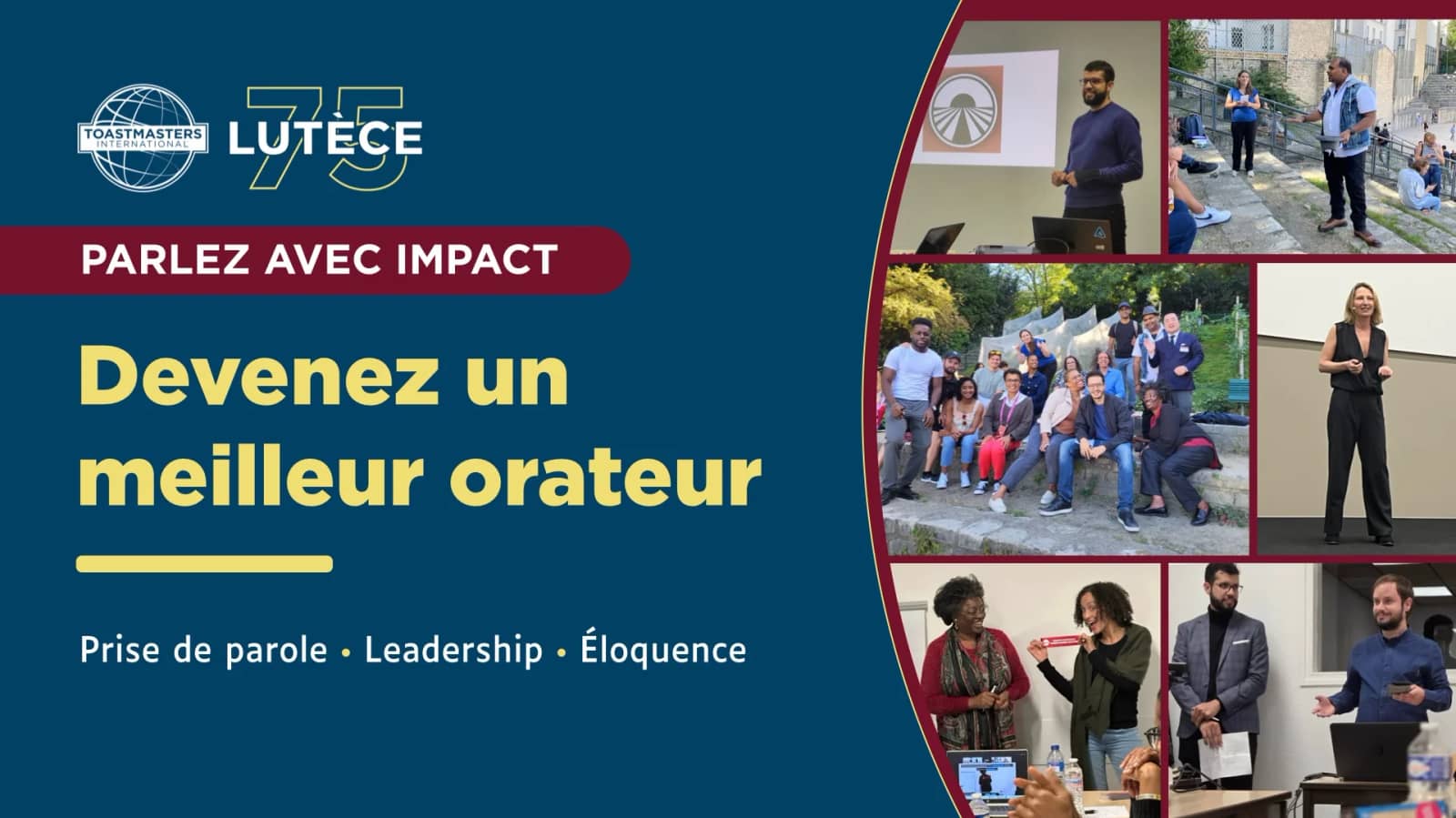 Toastmasters Lutèce 75 Evening: Become a Better Speaker and Leader