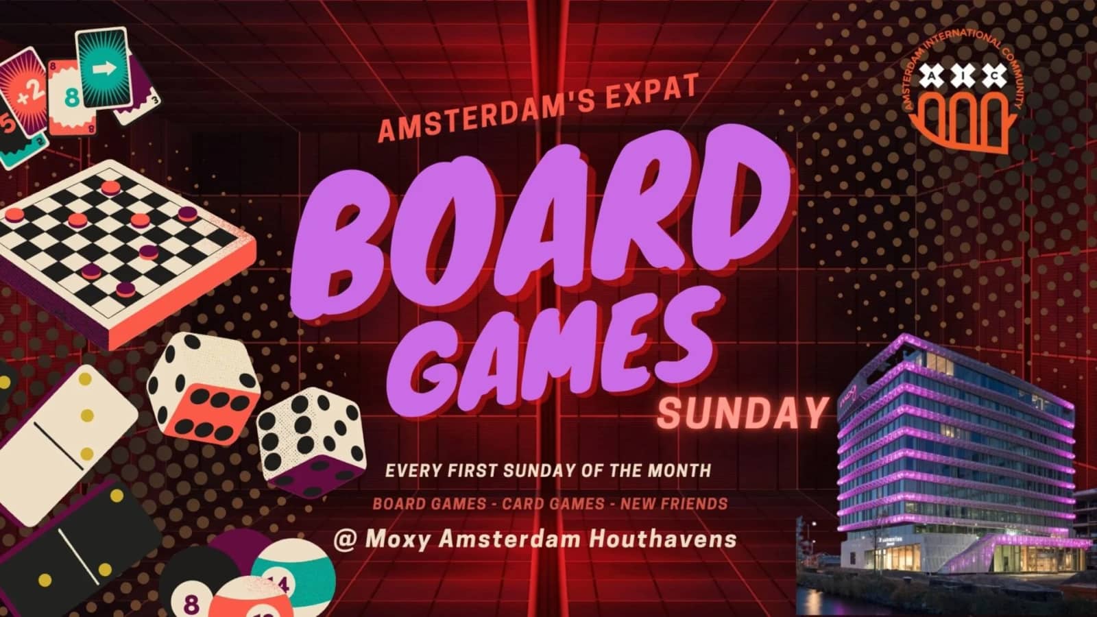 Amsterdam's Expat Board Games Sunday 🎲🎉@ Moxy