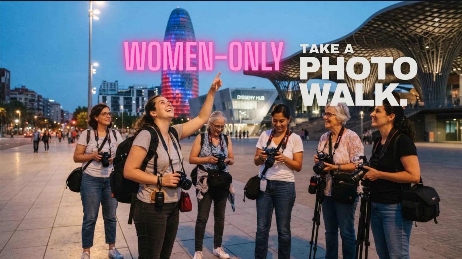 📸 WOMEN-ONLY PHOTO WALK: Chasing Light and Shadows • Barcelona