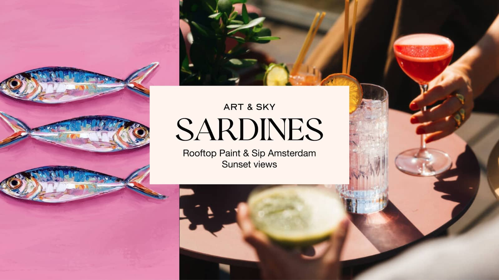 Wednesday Rooftop Painting: 3h00 workshop "Sardines" Zoku