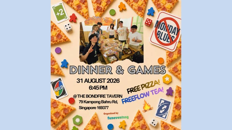 dinner & games @ The Bondfire Tavern [Free Pizza + Freeflow Tea]