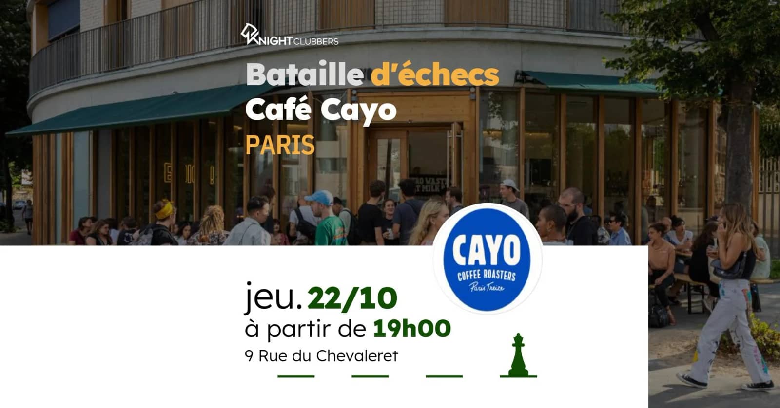 Rencontre d'échecs - Paris - Café Cayo