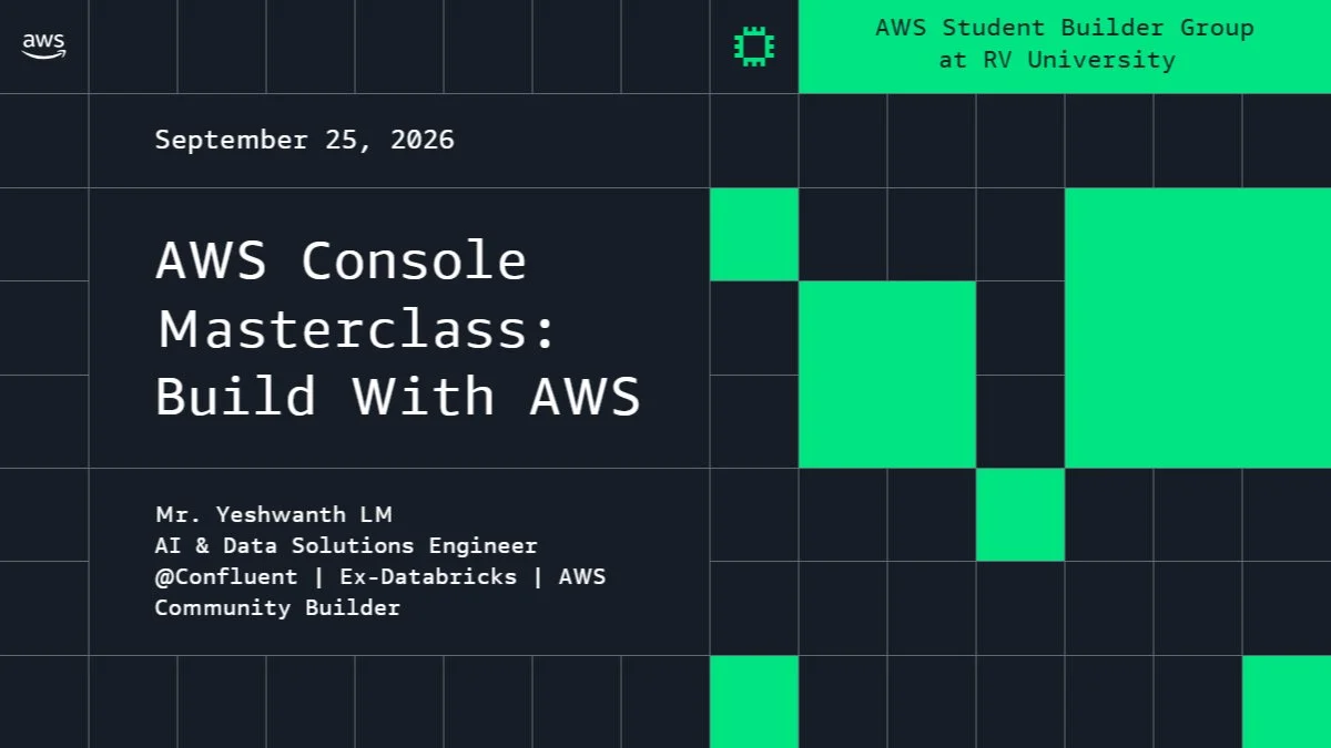 AWS Console Masterclass: Build With AWS