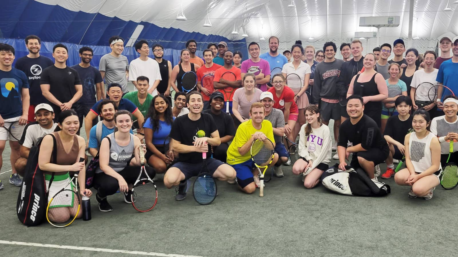 Come play tennis and party with us.