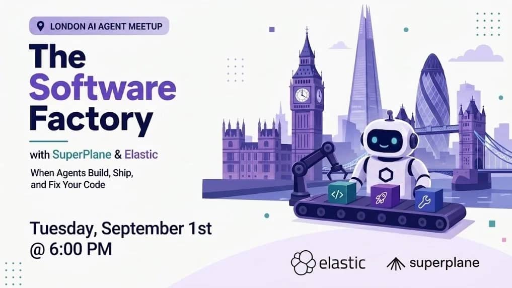 Software Factory with SuperPlane & Elastic - When Agents Build, Ship, & Fix Code