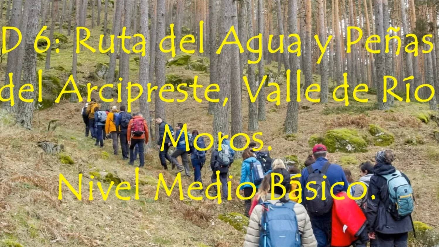 D 6: Ruta del Agua y Peñas del Arcipreste. Valle de Río Moros N Medio/Básico.