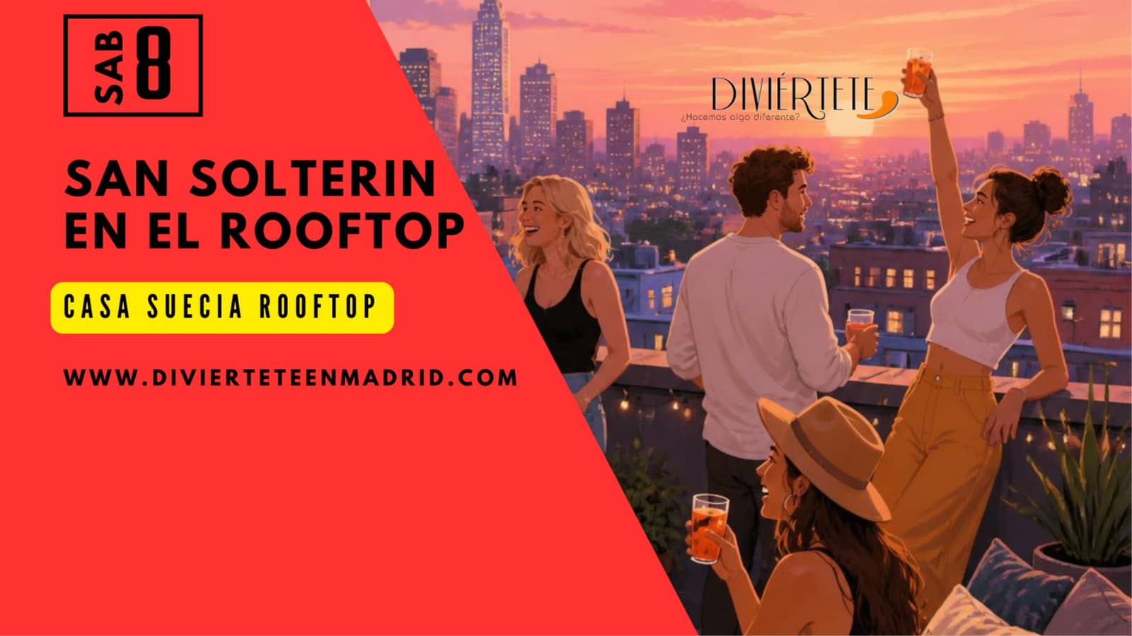 SAN SOLTERIN EN EL ROOFTOP♂️♀️30-41 AÑOS.