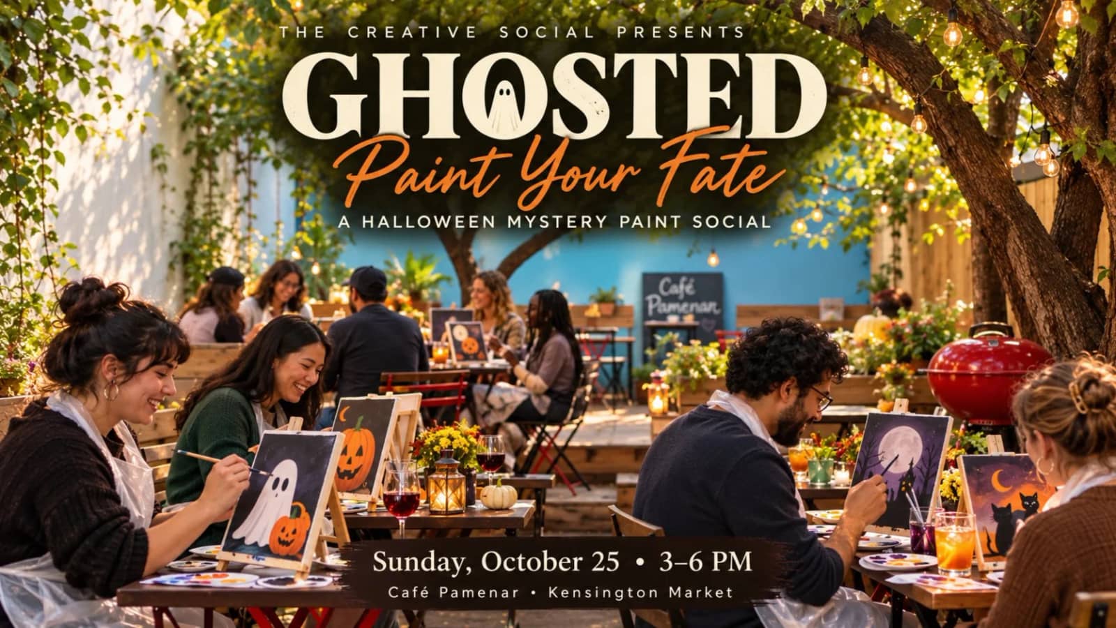 Paint Your Fate 🎃 | Halloween Sip & Paint Social