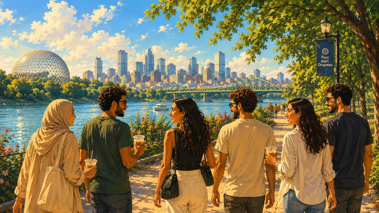 Meet Arabs in Montreal! Coffee & Walk at Parc Jean-Drapeau 🌿☕️🌊
