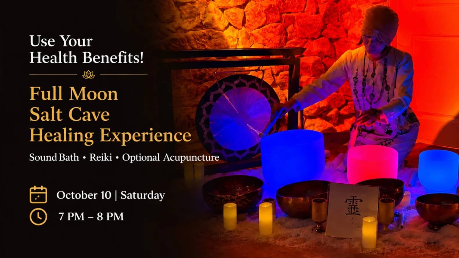 New Moon Salt Cave Sound Bath & Reiki Healing Experience by