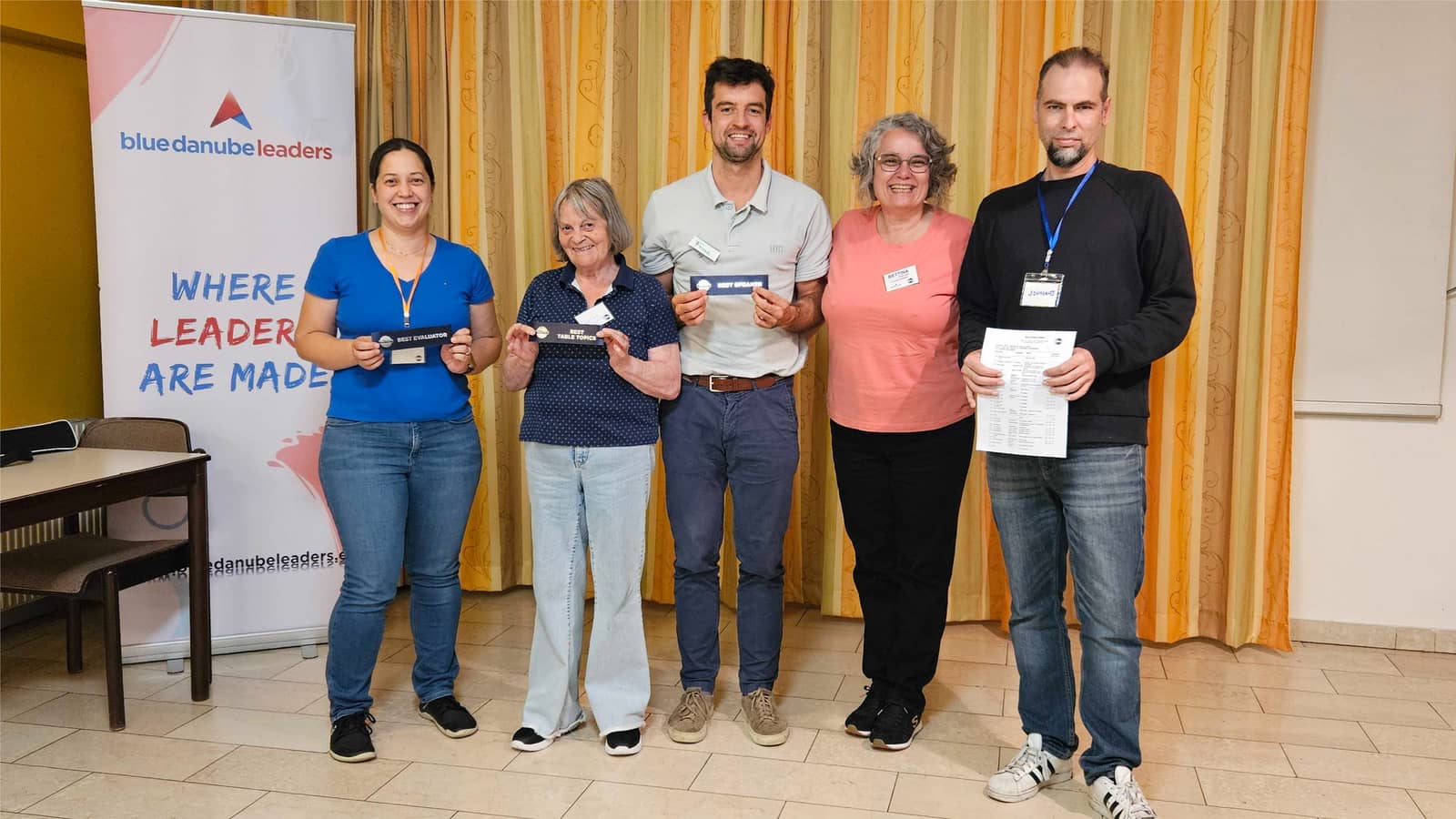 Public Speaking & Leadership Meeting at Blue Danube Leaders Toastmasters Club